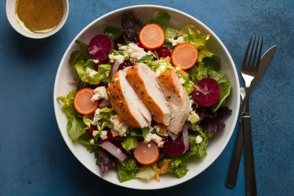 Is adding chicken to salad healthy