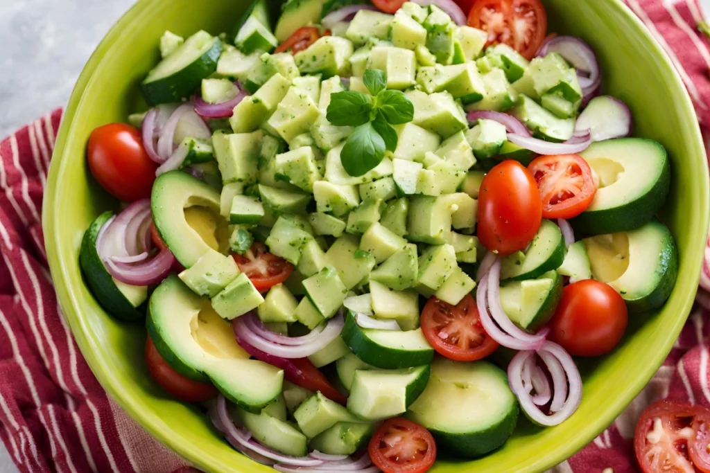 What Does Avocado Salad Contain?