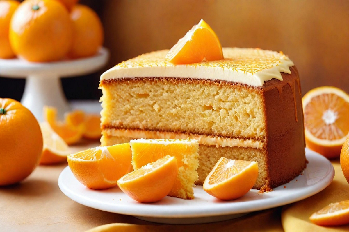 what is orange cake made of