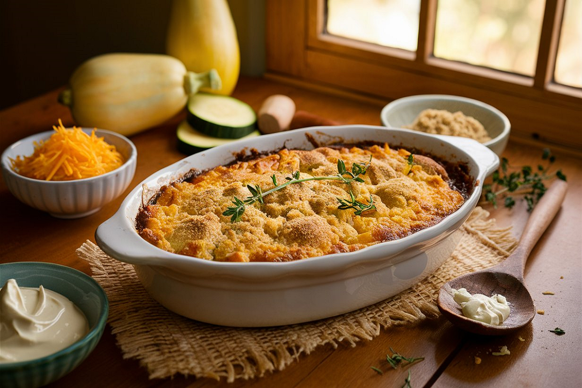 Contents of squash casserole