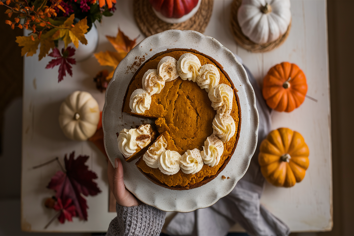 What is pumpkin cake made of?